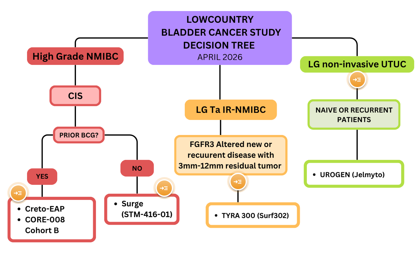 Lowcountry Bladder Cancer Study Decision Tree